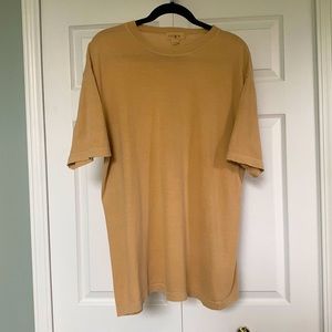 Vintage J. Crew T-shirt - Faded Yellow - M